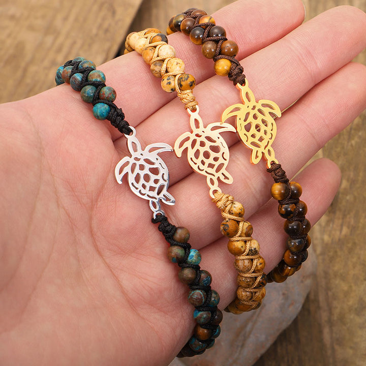 Natural Stone Turtle Bracelet - image 20