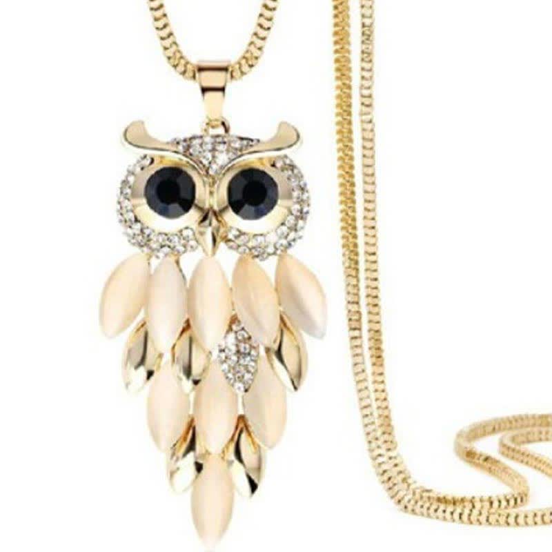 Olivenorma "Supernatural Power" - Crystal Alloy Sweater Necklace - Gold - image 8