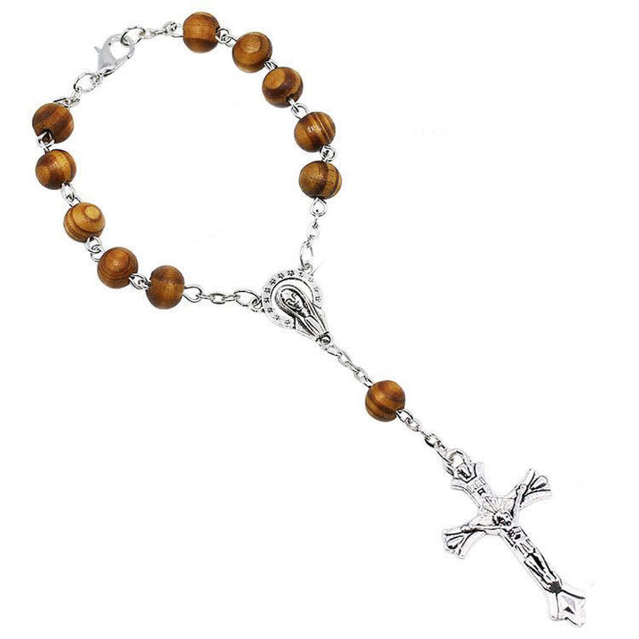 Olivenorma Bead Rosary Cross Bracelet - image 1