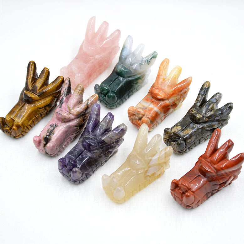 Olivenorma Crystal Dragon Head Gem Crafts Gemstone Decoration - image 22