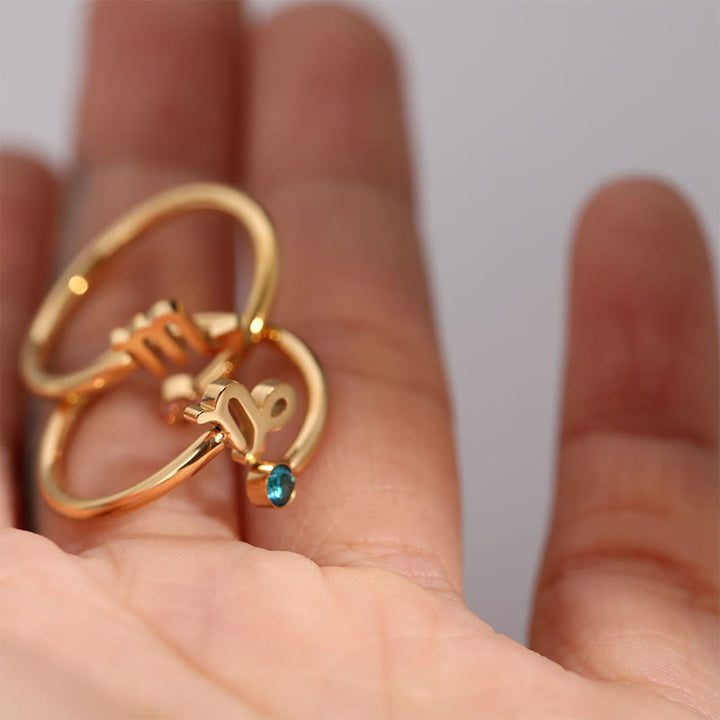 Olivenorma Zodiac Birthstone Ring - image 7