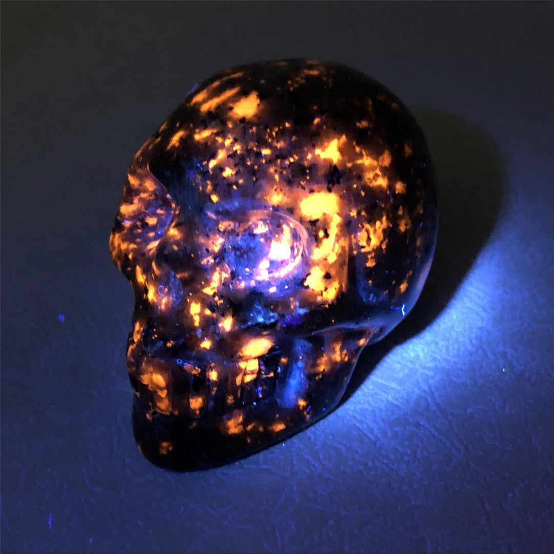 Olivenorma Yooperlite  Crystal Skull Decoration - image 9
