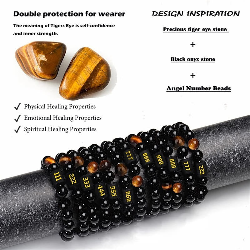 Olivenorma 10mm Obsidian Bead Fashion Number 000-999 Bracelet - image 14