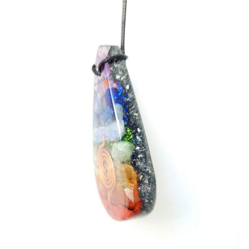 Olivenorma Chakra Rainbow Healing Orgone Necklace - image 5