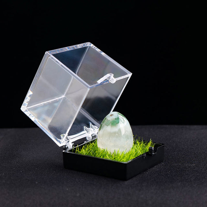 Olivenorma Natural Rough Ornaments Crystal Egg - Moss Agate - image 19