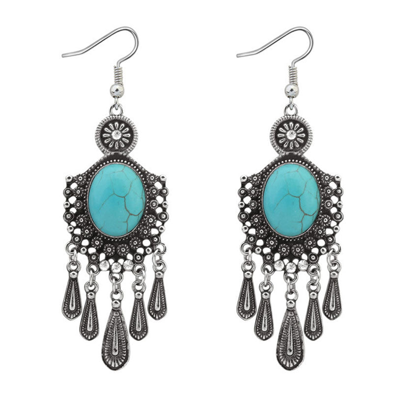 Olivenorma Turquoise Earrings - Silver - image 0