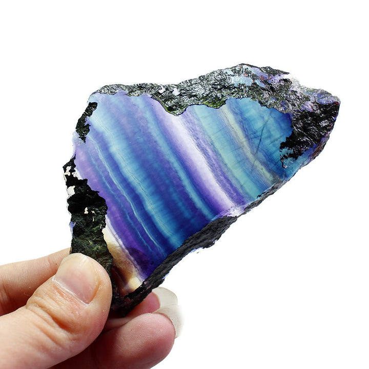 Olivenorma Natural Rough Rainbow Fluorite Gemstone Decoration - image 4