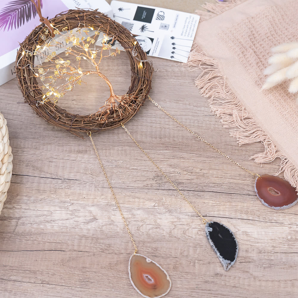 Olivenorma Agate Pendant Tree Vine Tree of Life Ornament - image 3