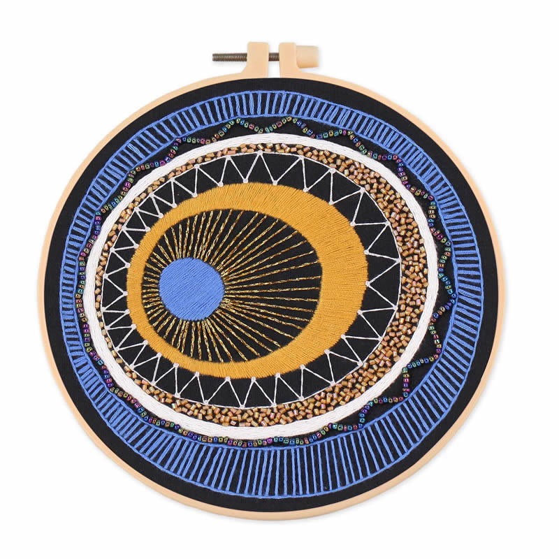 Olivenorma Evil Eye Hand Embroidery Semi Finished Material Decoration - Evil Eye&Cotton#4 - image 4