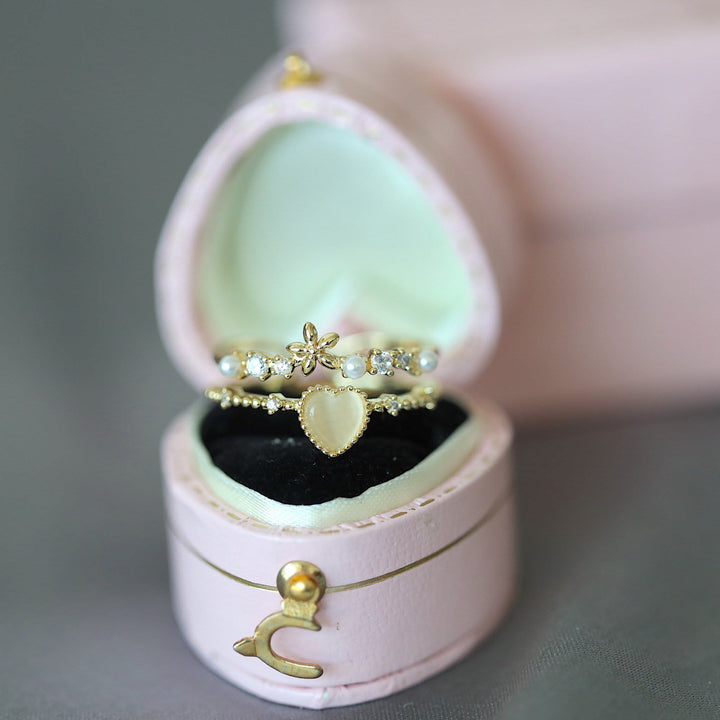 Olivenorma Cat's Eye Stone White Zircon Adjustable Ring - image 11