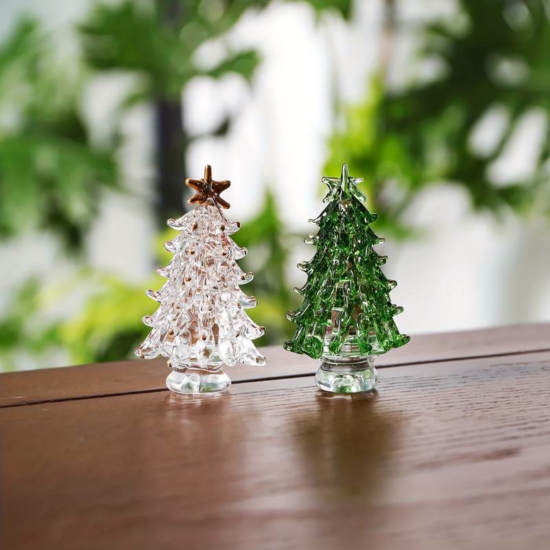 Olivenorma Crystal Glass Christmas Tree Home Gemstone Decoration - image 0