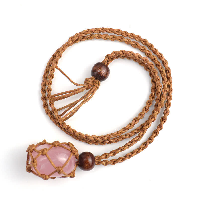 Natural Crystal Protection Necklace - Rose Quartz - image 11