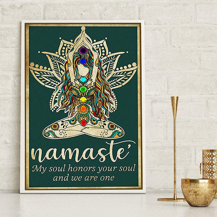 Olivenorma Chakra Yoga Lotus Symbol Poster - image 2