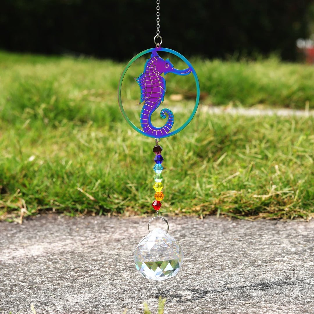 Olivenorma Clear Crystal Hanging Chakra Beads Wind Chime Suncatcher - image 9