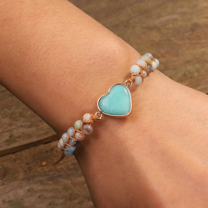 Natural Turquoise Heart Bracelet - image 6