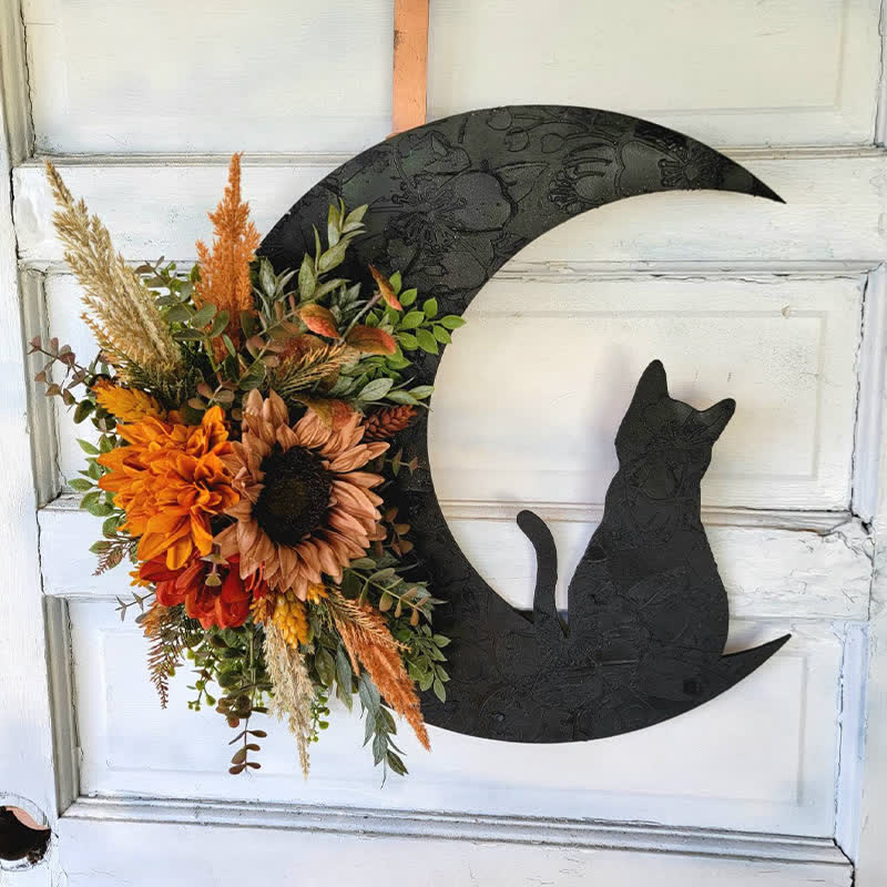 Olivenorma Celestial Lunar Moon And Kitty Wall Decor - Orange - image 10