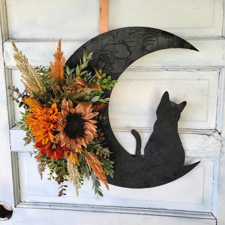 Olivenorma Celestial Lunar Moon And Kitty Wall Decor - Orange - image 10