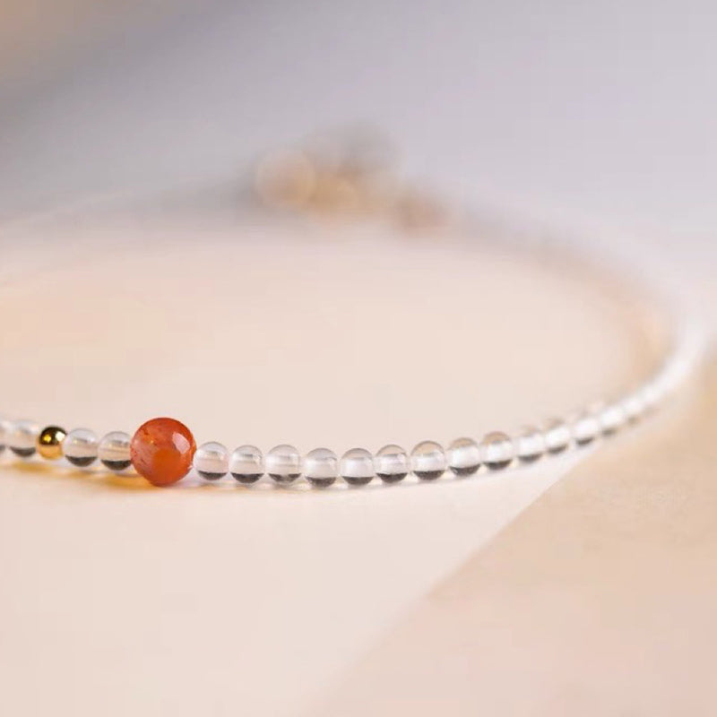 Gathering Fortune - Clear Crystal Gemstone Bracelet - image 7