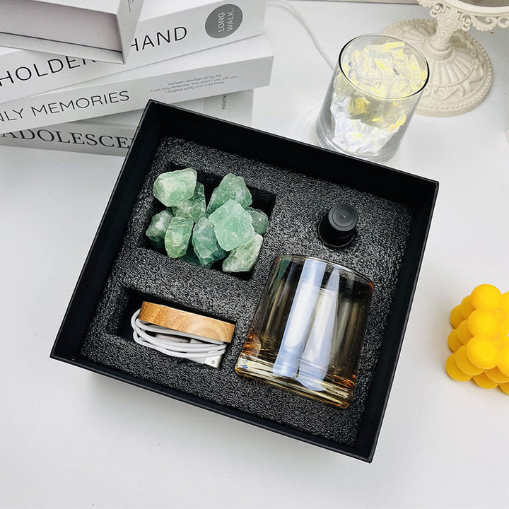 Olivenorma Flameless Diffuser Gift Box Crystal Aromatherapy Lamp - Peridot - Ocean - image 4