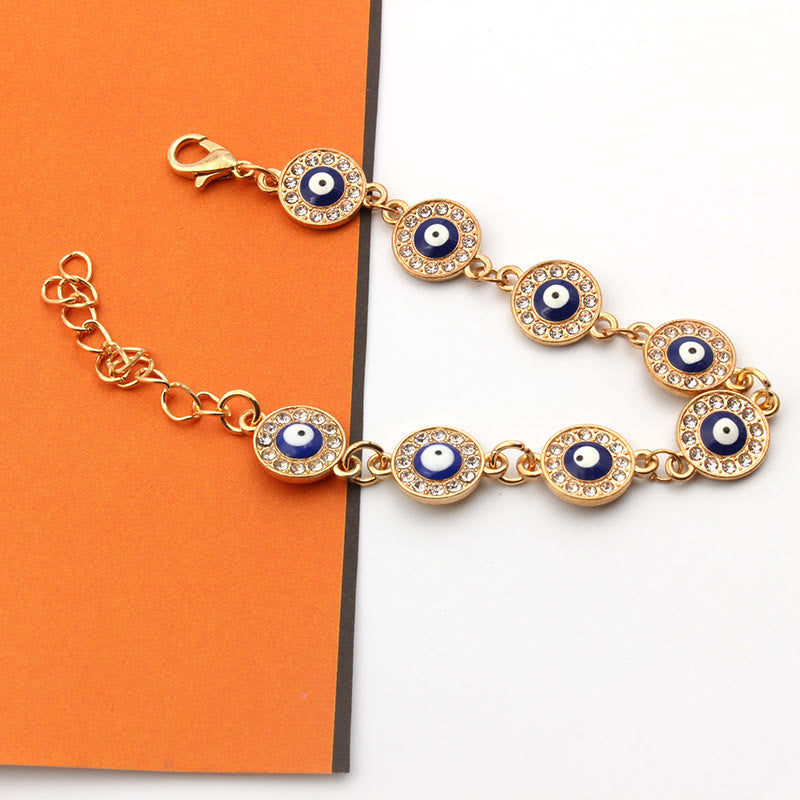 Olivenorma "Always Protected" Gold Chain Evil Eye Bracelet  - image 1