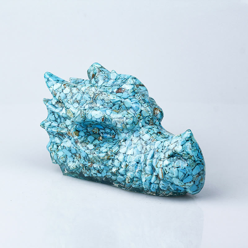 Olivenorma Crystal Epoxy Faucet 1kg Ornament Gemstone Decoration - Turquoise - image 43