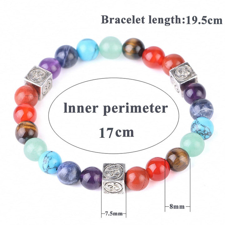 Olivenorma Multicolor Beaded 7 Chakra Yoga Bracelet - image 6