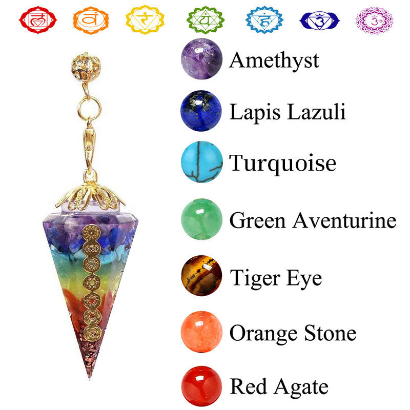 Olivenorma Chakra Orgone Divination Pendulum - image 8