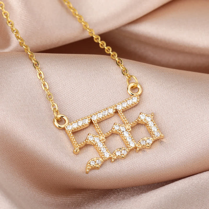 Olivenorma Zircon Angel Number Necklace - image 3