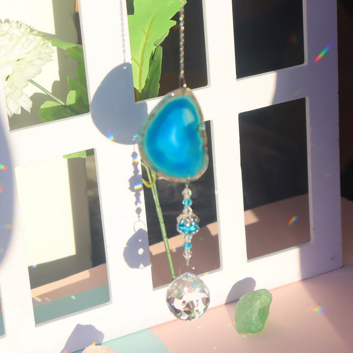 Olivenorma Handmade Hanging Pendant Sun Crystal Wind Chime - image 21