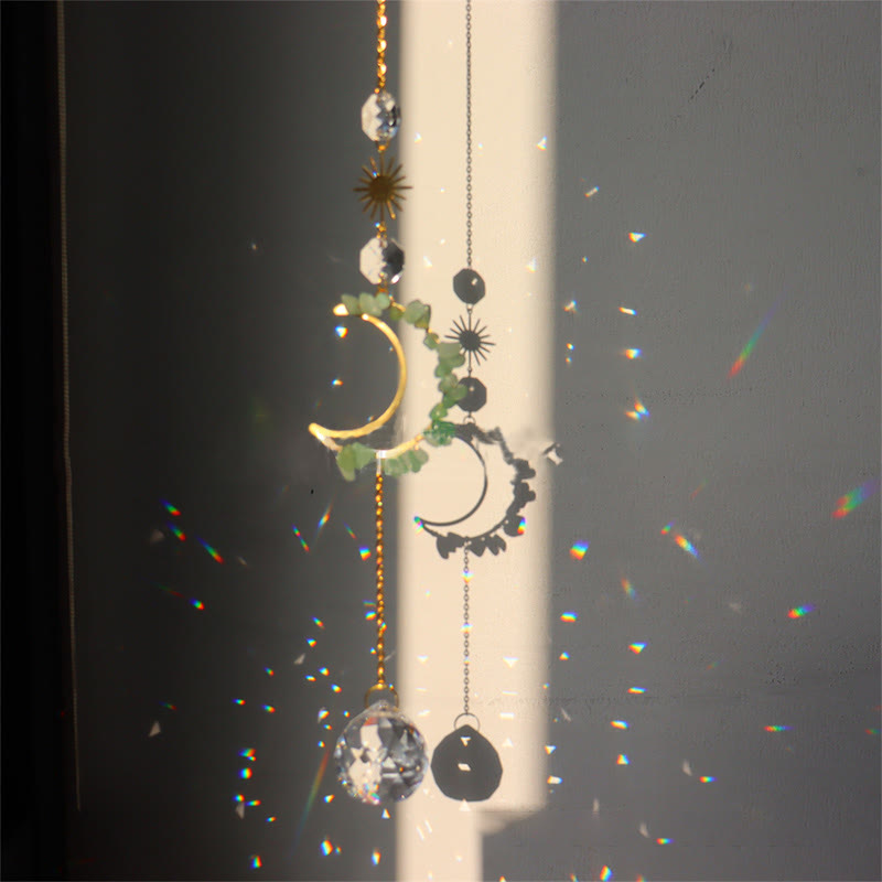 Olivenorma Moon Suncatcher Wall Hanging Wind Chime - image 8