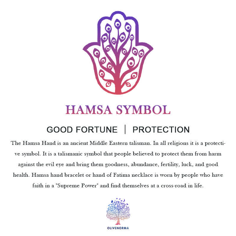 The Spiritual Awareness Purple Emperor Stone Hamsa Bracelet - image 3