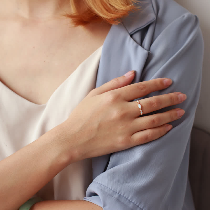 Olivenorma ”Love and Sincerity" - Opal Reki Vintage Ring - image 1