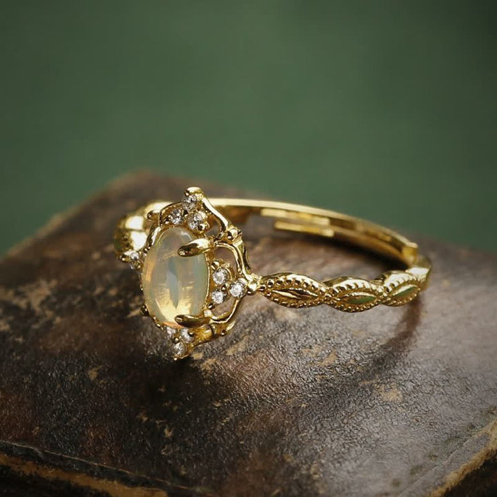 Olivenorma Light Luxury Opal Adjustable Ring - image 9