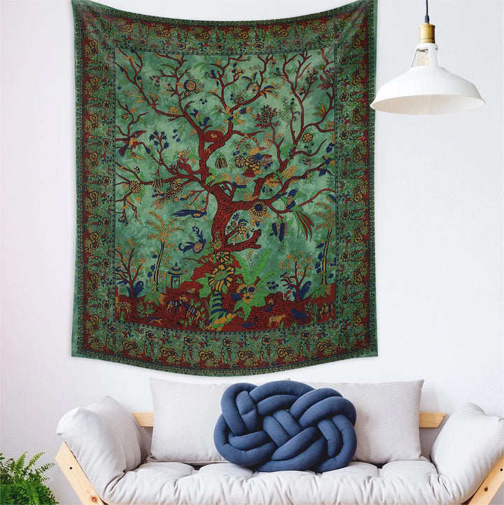 Olivenorma Green Tree Of Life Wall Hanging Psychedelic Tapestry - image 1
