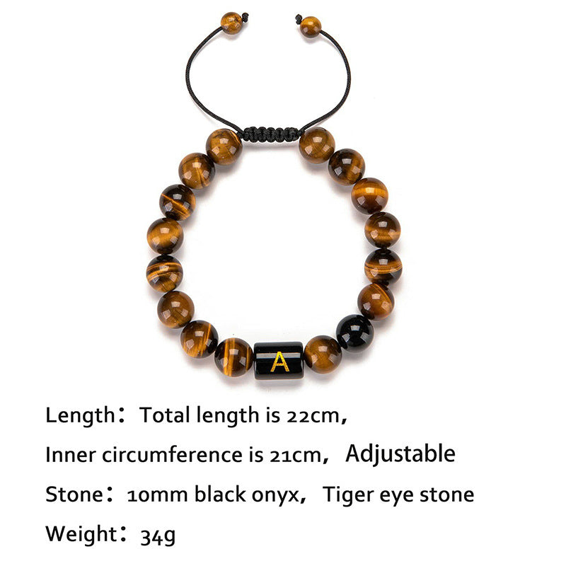Tiger Eye Letter Protection Bracelet - image 3