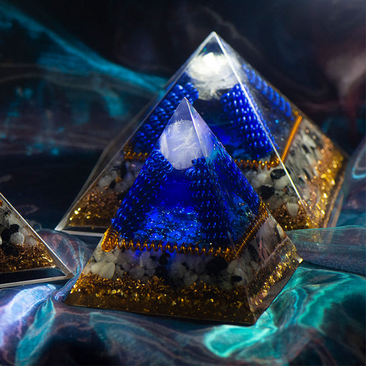 Olivenorma Labradorite with Tiger Eye Orgone Pyramid - 15*15cm - YES PLEASE $8 - image 0