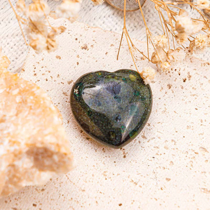 Olivenorma Unakite Spiritual Growth Crystal Heart - Unakite - image 0