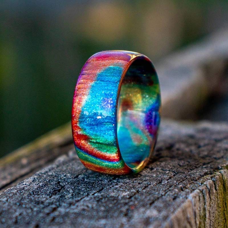 Olivenorma The Colored Galaxy Opal Ring - Colored Opal - 11 - image 5
