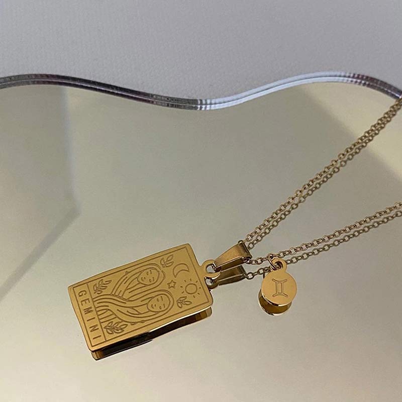Olivenorma Gold Filled Chain Zodiac Necklace - image 8