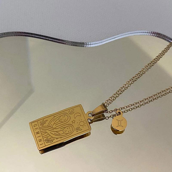 Olivenorma Gold Filled Chain Zodiac Necklace - image 8