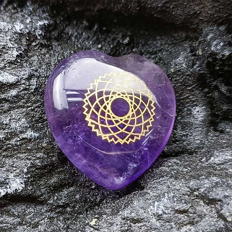 7 Chakra Stones Heart-shaped Crystal Set - image 10