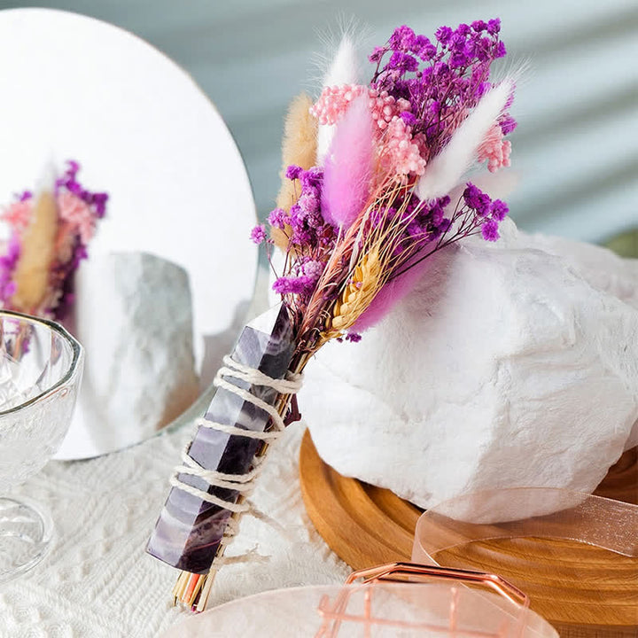 Olivenorma Eternal Bouquet Natural Crystal Wands - Amethyst - image 9
