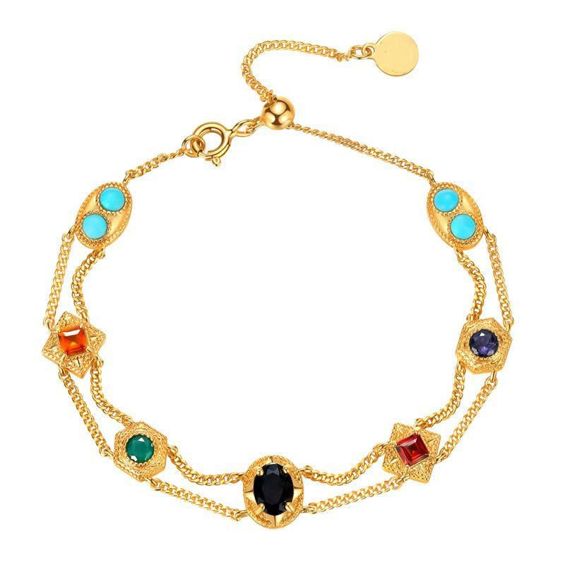 Olivenorma Western Retro Style Double Layer Bracelet - image 4