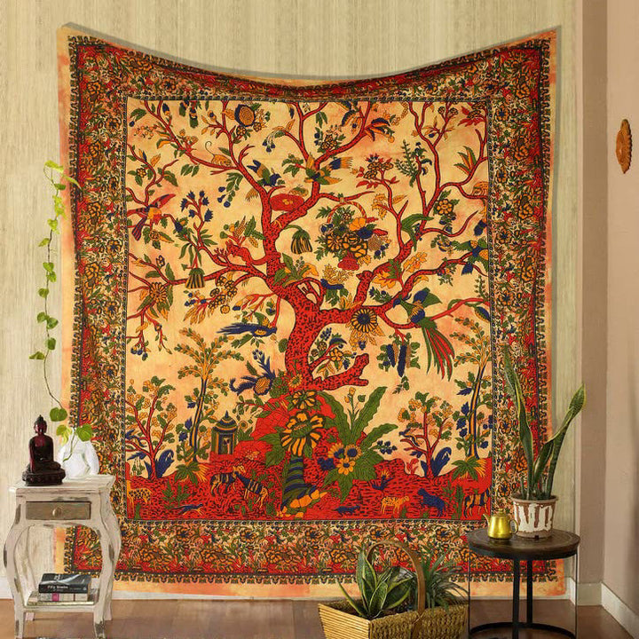 Olivenorma Green Tree Of Life Wall Hanging Psychedelic Tapestry - image 30