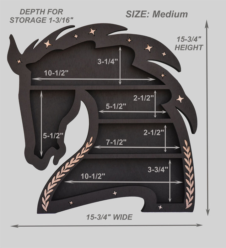 Olivenorma Dark Horse Crystal Shelf - image 4
