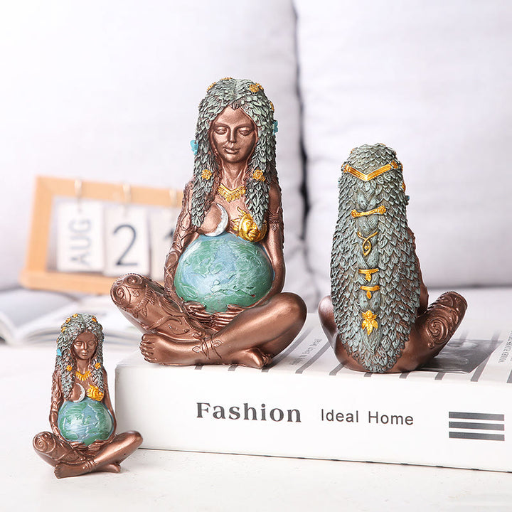 Olivenorma Resin Mother Earth Gaia Statue Ornament Decoration - image 6
