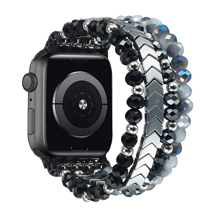 Olivenorma Alloy Arrow Crystal Beaded Watch Strap Bracelet - image 1