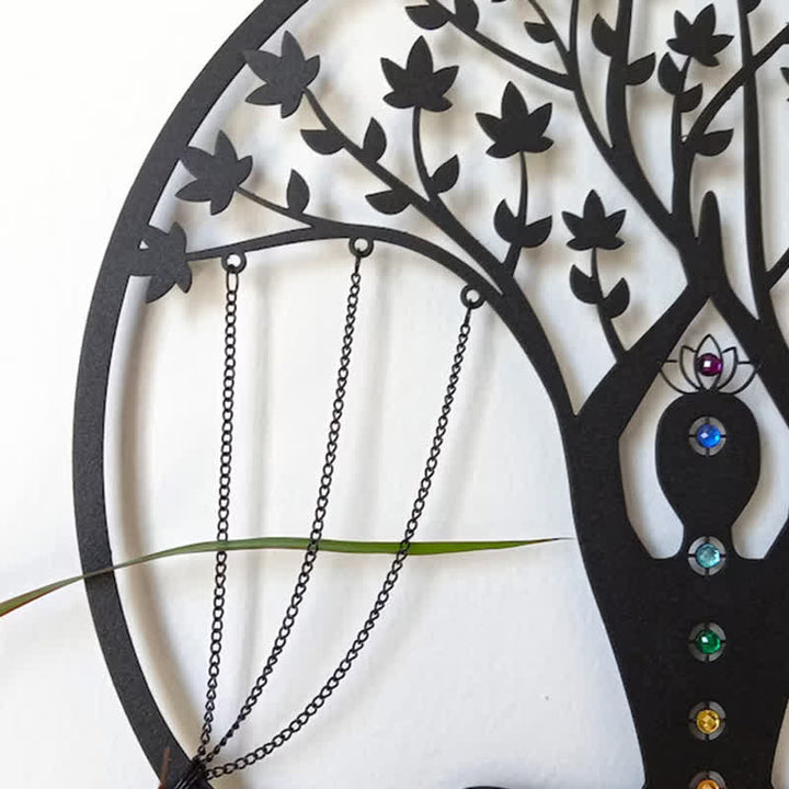 Olivenorma Tree of Life Lotus Chakra Metal Wall Decor - image 2