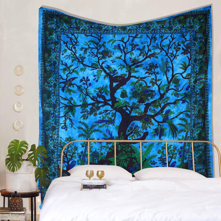 Olivenorma Green Tree Of Life Wall Hanging Psychedelic Tapestry - image 11