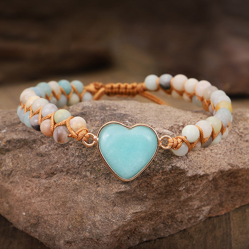 Natural Turquoise Heart Bracelet - image 5